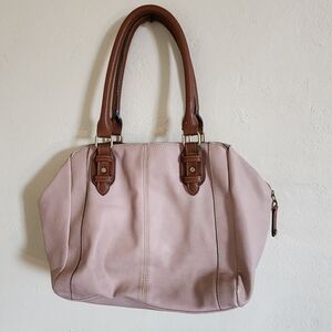 Secondhand Elegant Pink Leather Handbag